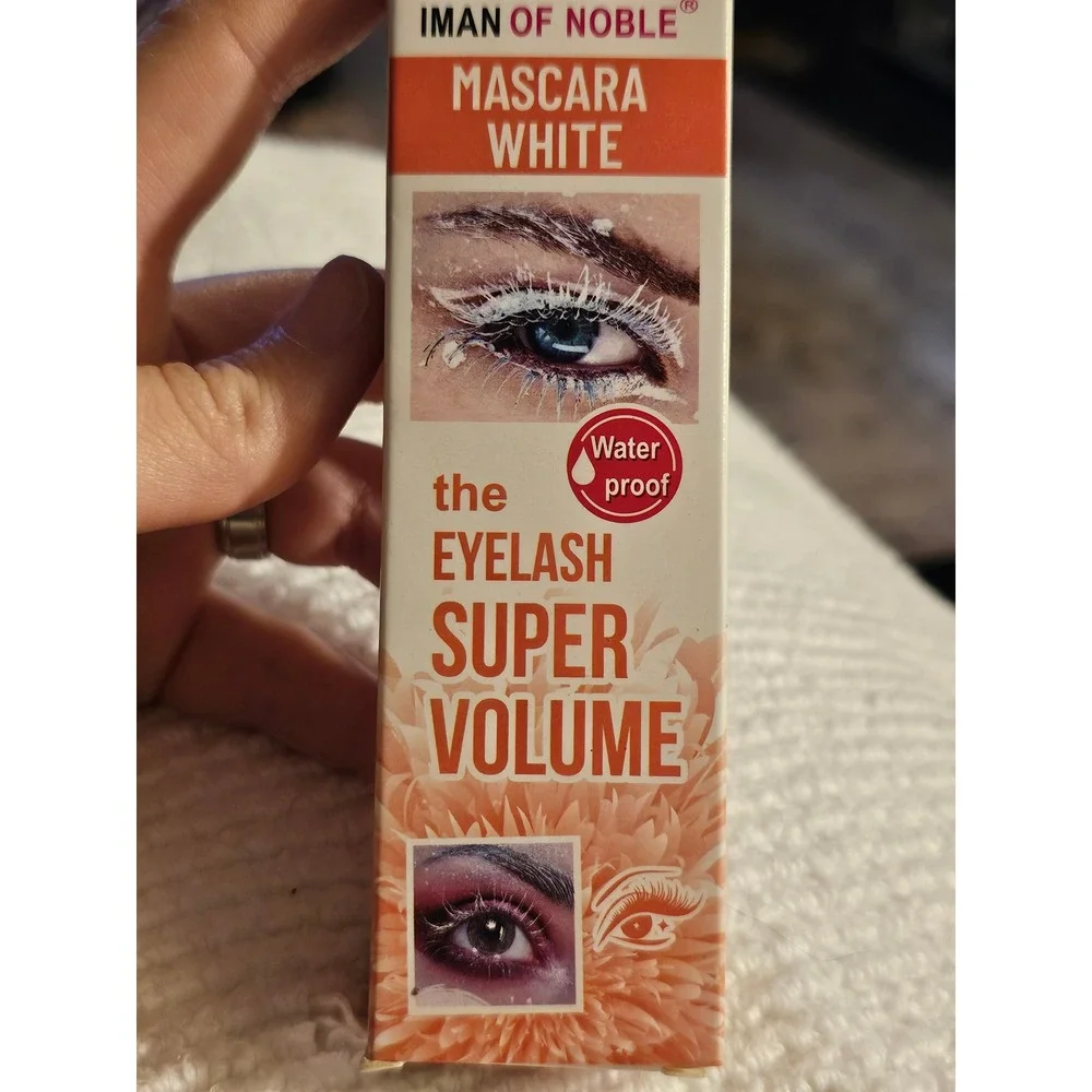 Iman of Noble White Mascara Super Volume Waterproof Makeup 12g New